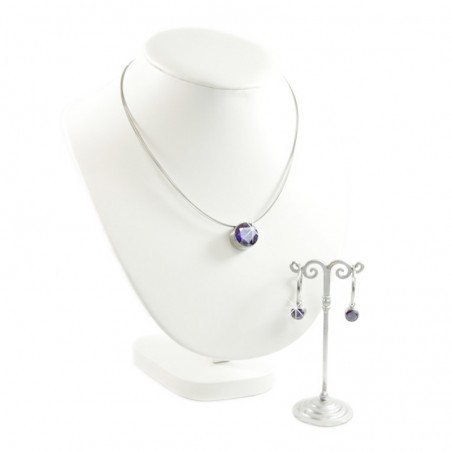 Set Halskette Ohrringen Violett MelanO