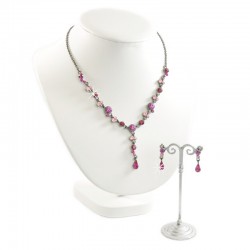 Set Halskette Ohrringe Pink Rosa DreamFactorJ